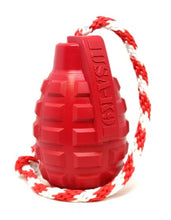 Load image into Gallery viewer, SODA PUP USA-K9 Grenade Durable Rubber Chew Toy, Treat Dispenser, Reward Toy, Tug Toy, and Retrieving Toy
