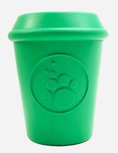 CHEW TOY & TREAT DISPENSER - ULTRA DURABLE RUBBER - Soda Pup Can or Coffee Cup
