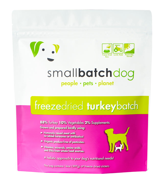 Small Batch Dog Food Freeze Dried Sliders - TURKEY