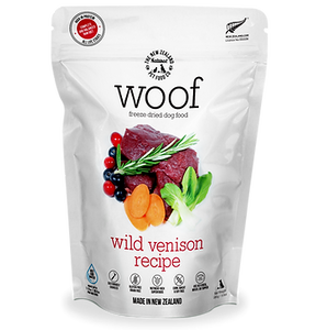 New Zealand Natural WOOF Dog Food Freeze Dried - VENISON