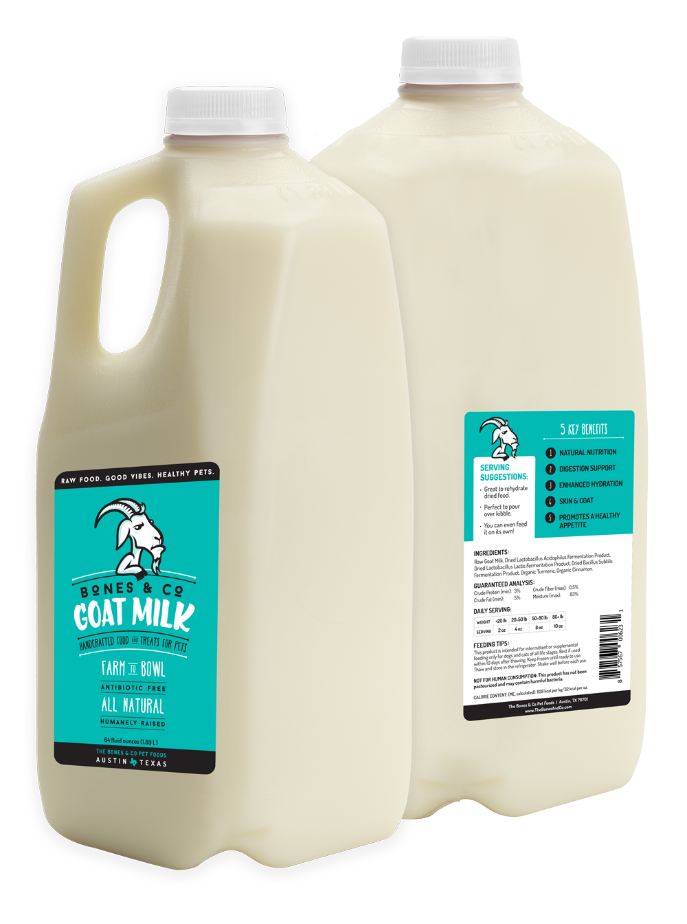 Bones & Co Goat Milk & Goat Milk Keifer rawpetfooddeliverymarket