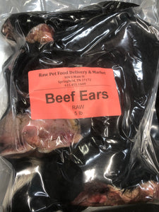 Beef Ears - Raw, Whole