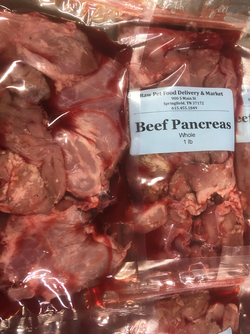 Beef Pancreas Whole or Ground