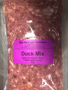 Duck Mix Duck Meat, Organ & Bone 75/5/20, Ground Heartsong Pet Products